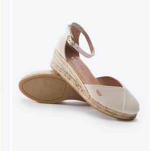 Viscata  Barcelona Formiga Canvas Espadrille Wedges size 38